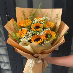 bó hoa đẹp, bó hoa hướng dương đẹp, bó hoa sinh nhật đẹp