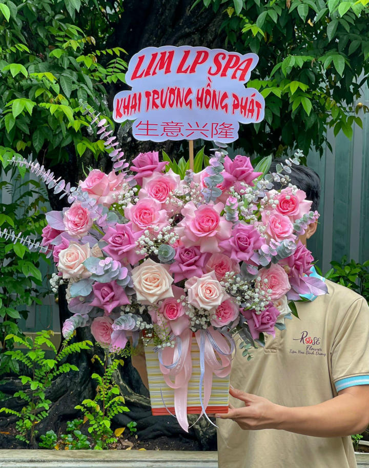 giỏ hoa giỏ hoa sinh nhật đẹp