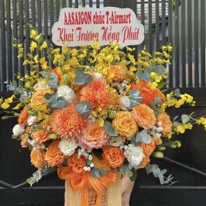 giỏ hoa khai trương, hoa khai trương đẹp