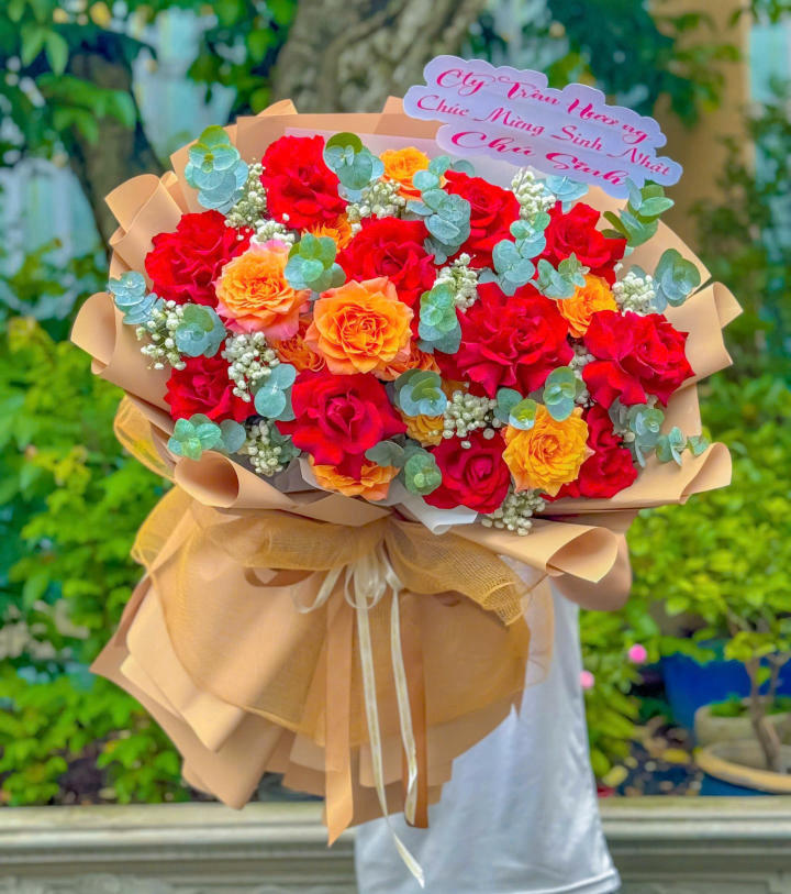 Bó Hoa Chúc Mừng Thành Công