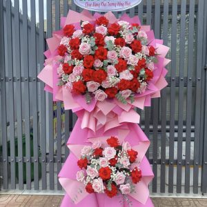 kệ hoa khai trương