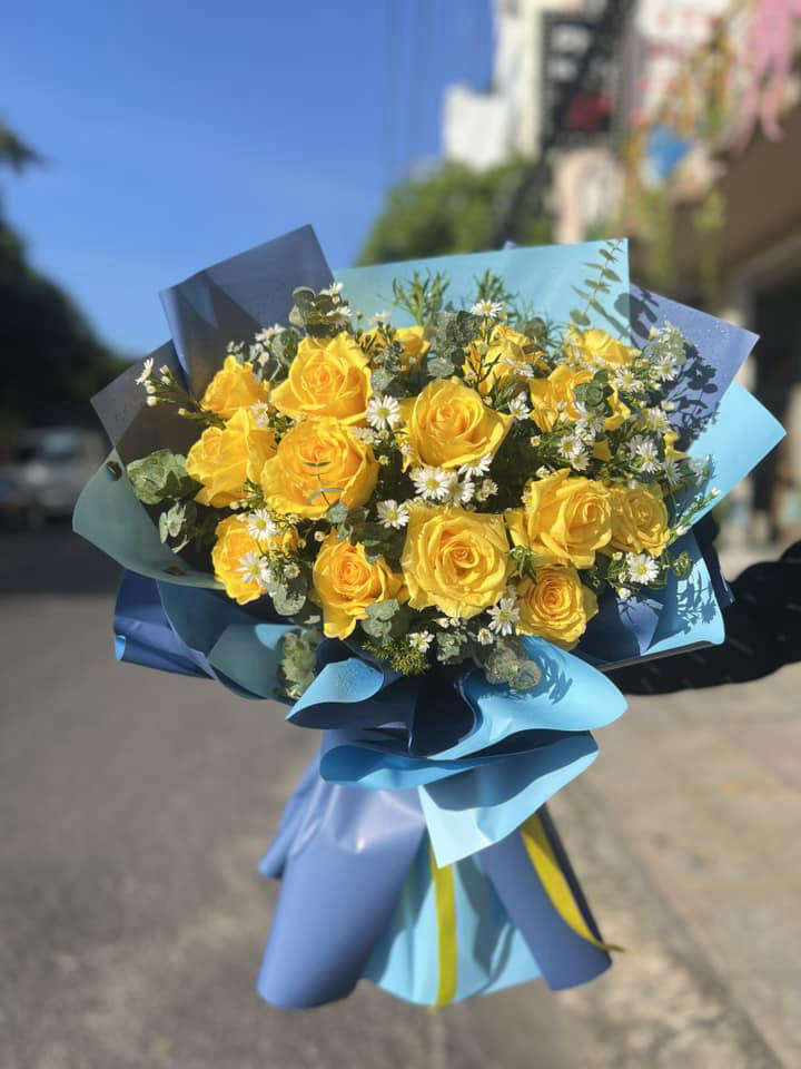 bó hoa tốt nghiệp cho nam