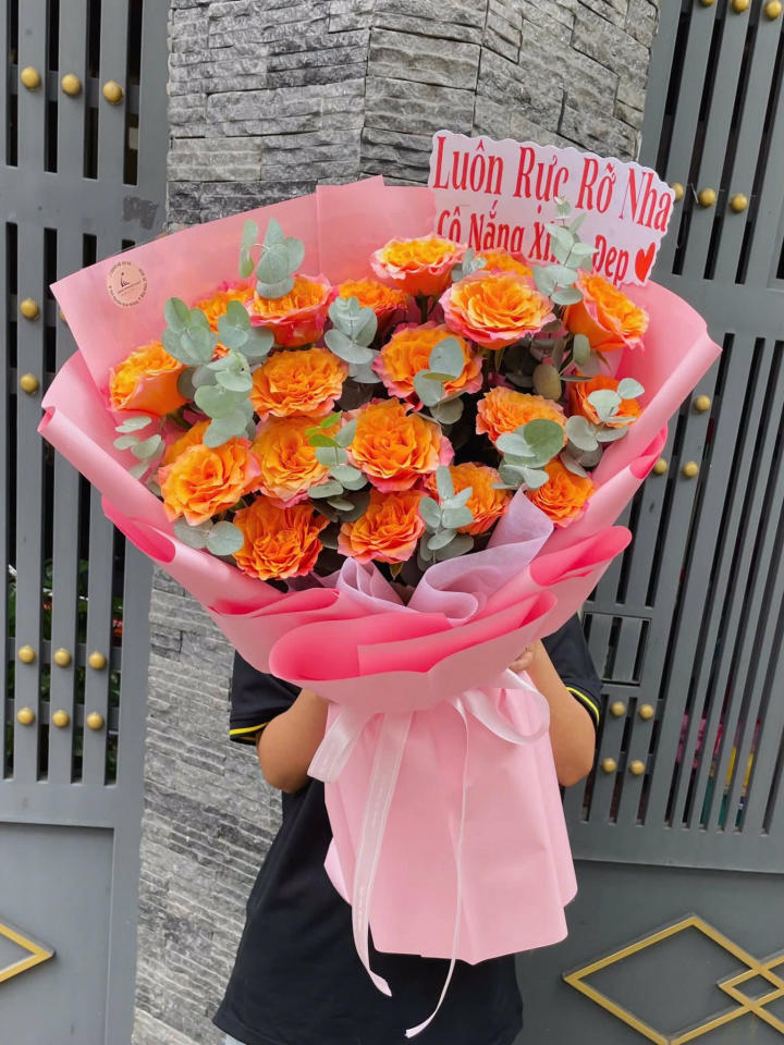 bó hoa 14/2, bó hoa 14/2 đẹp