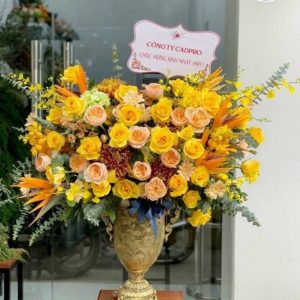 chậu hoa sinh nhật cao cấp