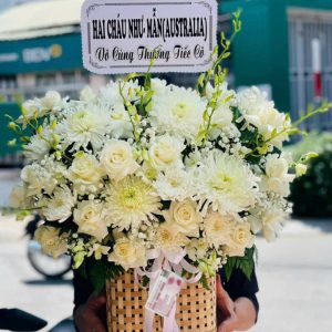 Giỏ hoa viếng