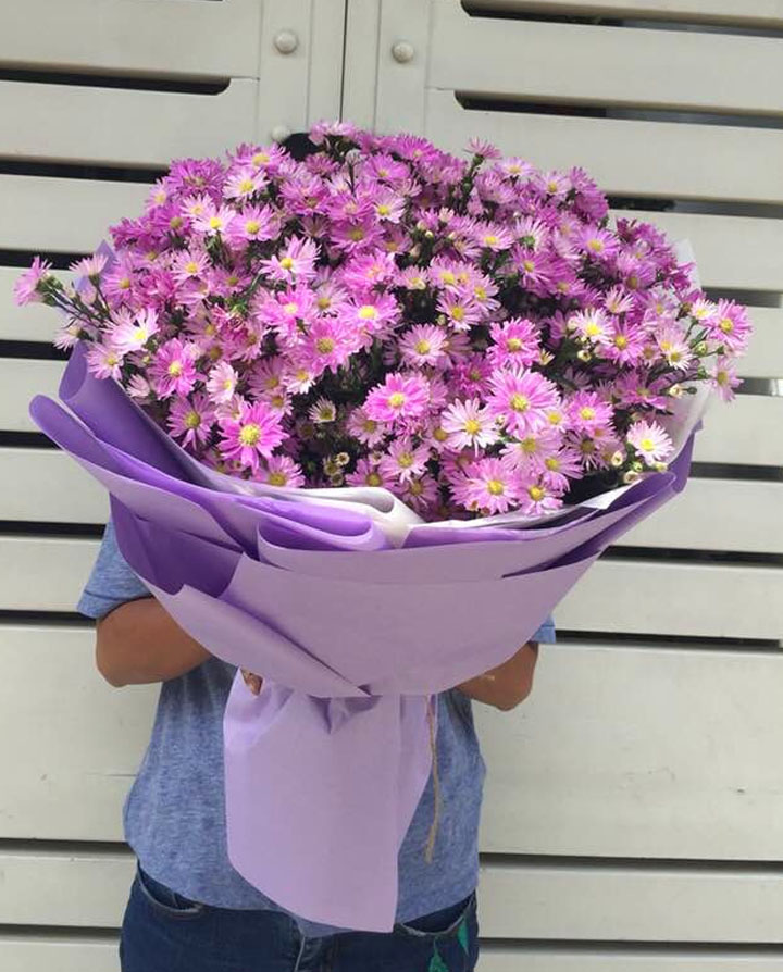 bó hoa thạch thảo đẹp, bó hoa thạch thảo
