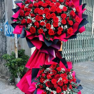 kệ hoa khai trương