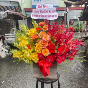giỏ hoa sinh nhật nam