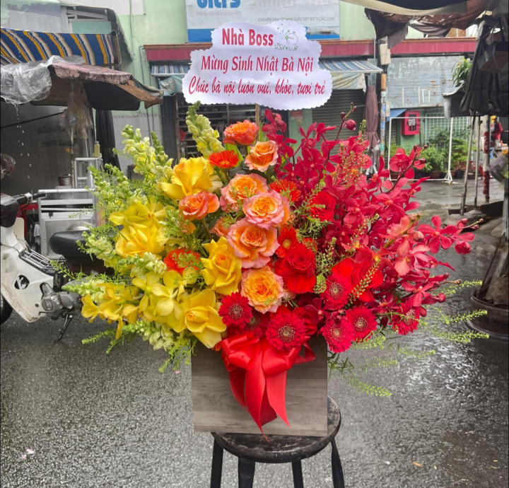 giỏ hoa sinh nhật nam