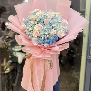 bó hoa đẹp, bó hoa cẩm tú cầu đẹp