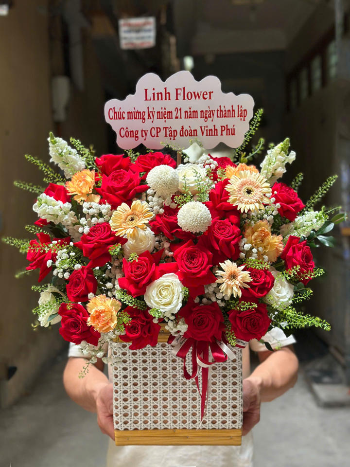 Giỏ hoa sinh nhật vợ