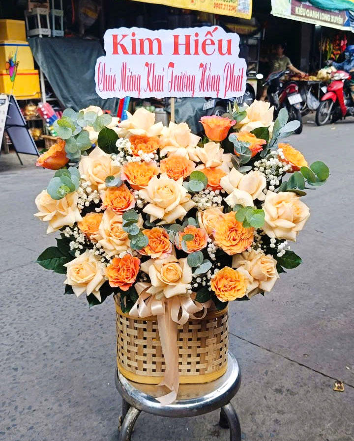 giỏ hoa sinh nhật nam