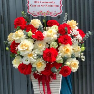 giỏ hoa, hoa sinh nhật đẹp