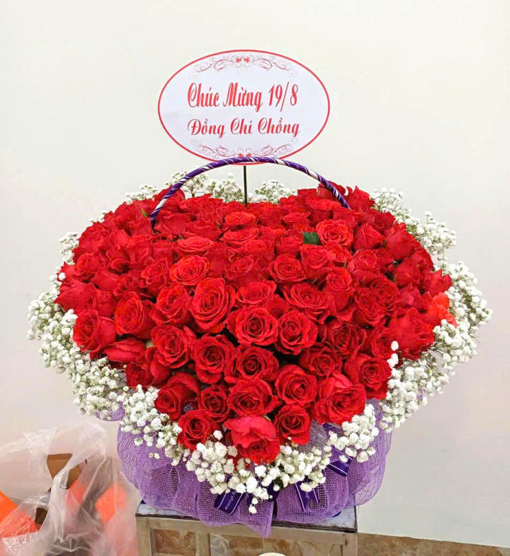 giỏ hoa 8/3