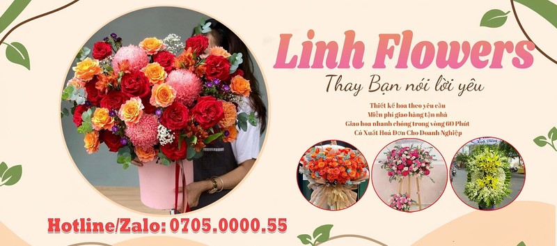 Hoa tươi sang trọng và chuyên nghiệp tại cửa hàng Linh Flower Kiến An Hải Phòng
