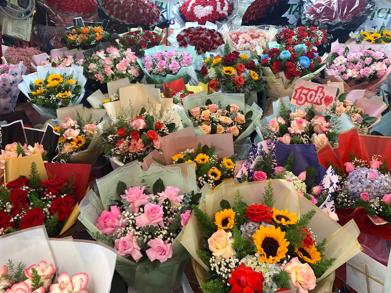 Mẫu hoa tươi thiết kế phong cách Hàn Quốc hiện đại tại shop hoa Bean Flowers quận Ngô Quyền Hải Phòng