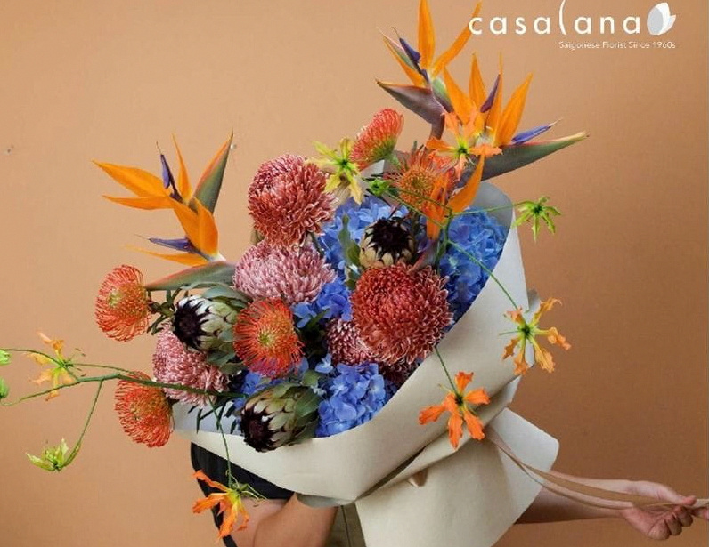 Mẫu bó hoa thiết kế tại Casalana