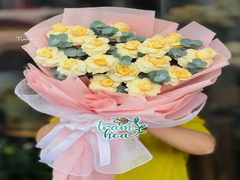 Mẫu bó hoa được đặt tại Trạm Hoa