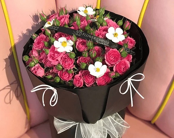 Bó hoa tươi phong cách Hàn Quốc tại tiệm hoa AN Flowers quận Bắc Từ Liêm Hà Nội