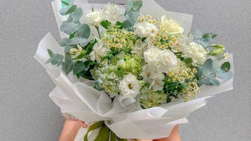 Mẫu hoa tươi trang trọng và tinh tế tại cửa hàng Hoa tươi Hồng Đào quận Đồ Sơn Hải Phòng