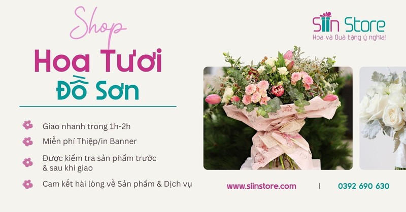 Shop hoa tươi Đồ Sơn Siin Store chuyên cung cấp hoa cắm nghệ thuật giao nhanh