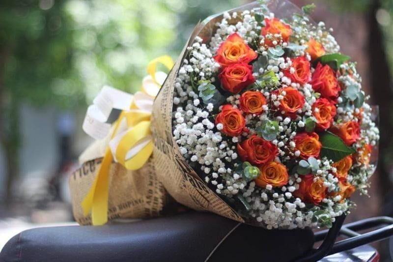 Mẫu bó hoa tươi đẹp giá bình dân tại shop Hoa tươi M&N quận Hà Đông