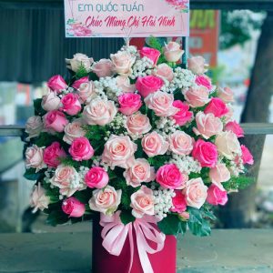 Giỏ hoa sinh nhật vợ