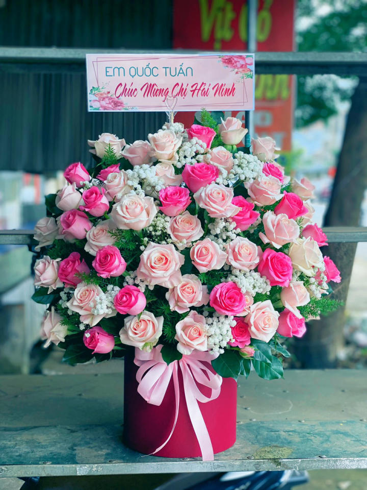 Giỏ hoa sinh nhật vợ