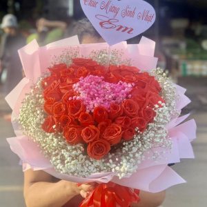 Bó Hoa Tươi Màu Đỏ