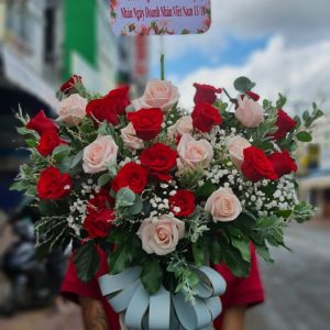 Giỏ hoa sinh nhật vợ