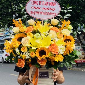 giỏ hoa khai trương, hoa khai trương đẹp