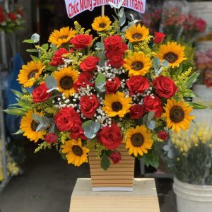 giỏ hoa khai trương, hoa khai trương đẹp