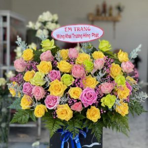 giỏ hoa 20/11