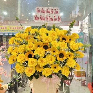 giỏ hoa khai trương, hoa khai trương đẹp