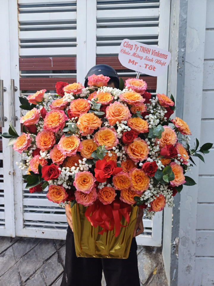 hoa sinh nhật, giỏ hoa sinh nhật
