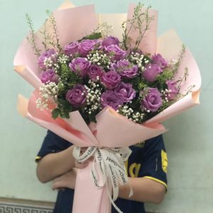 Bó Hoa Tươi Màu Tím