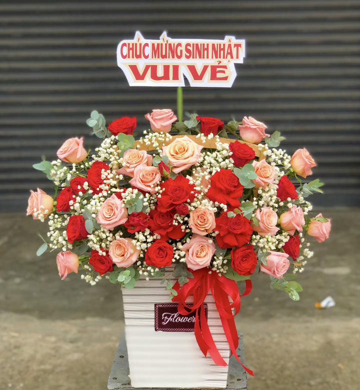 Giỏ hoa sinh nhật mẹ