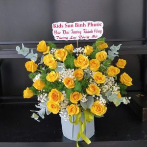 Giỏ hoa sinh nhật vợ