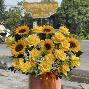 giỏ hoa sinh nhật nam