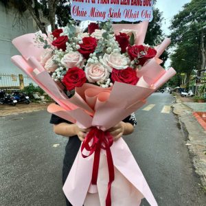 bó hoa 14/2, bó hoa 14/2 đẹp
