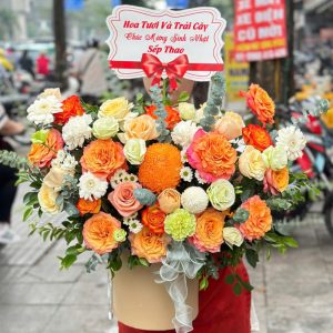 giỏ hoa sinh nhật vợ