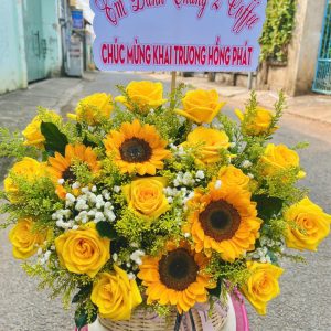 giỏ hoa khai trương, hoa khai trương đẹp