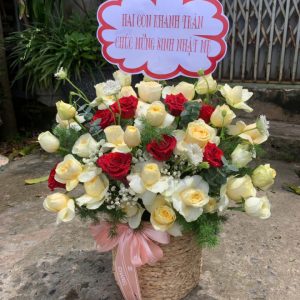 giỏ hoa khai trương, hoa khai trương đẹp