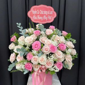 giỏ hoa khai trương, hoa khai trương đẹp