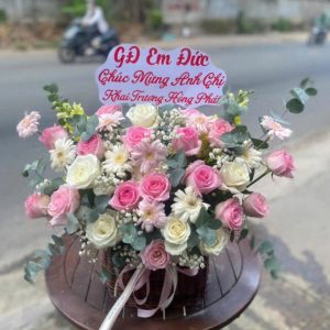 giỏ hoa khai trương, hoa khai trương đẹp