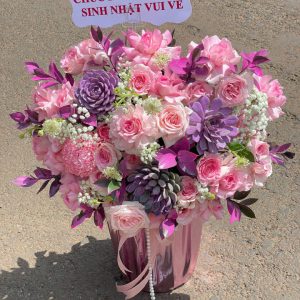 Giỏ hoa sinh nhật vợ