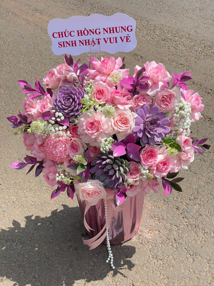 Giỏ hoa sinh nhật vợ