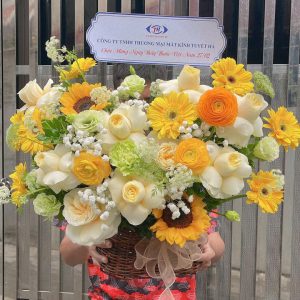 giỏ hoa 20/10