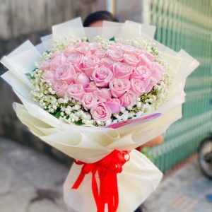 Bó hoa tươi hình trái tim