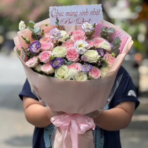 bó hoa đẹp, bó hoa hồng đẹp, bó hoa sinh nhật đẹp